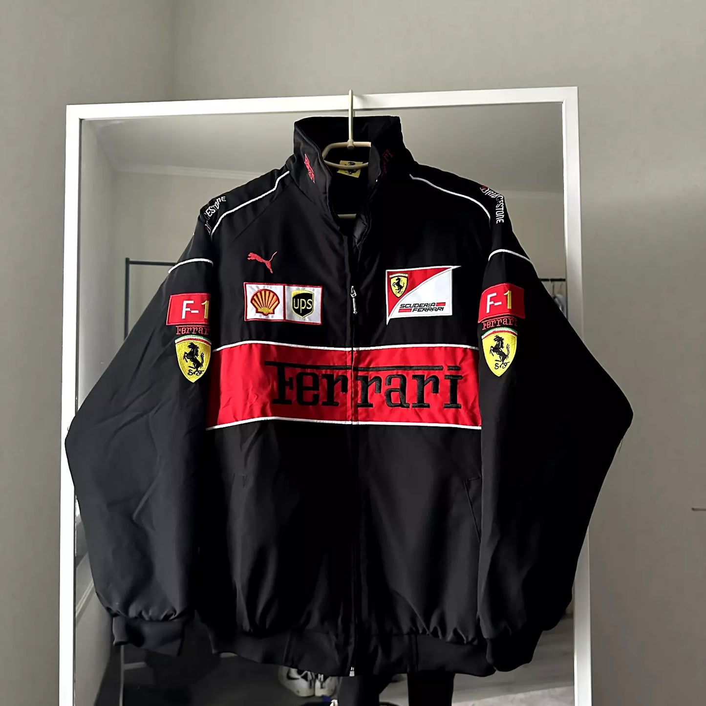 Black Ferrari F1 Unisex Jacket