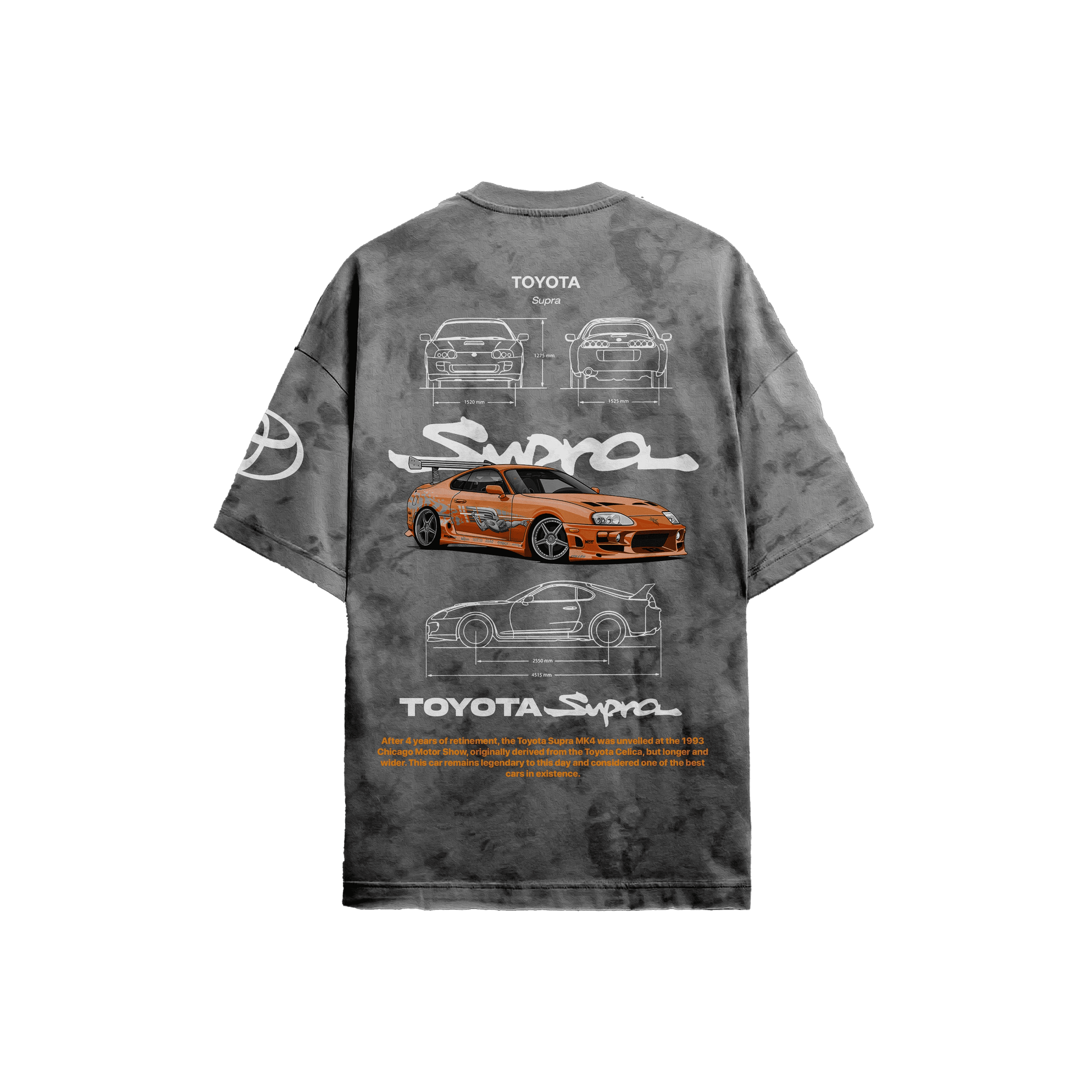 Supra Grey Acid - Wash T-Shirt - Kezual