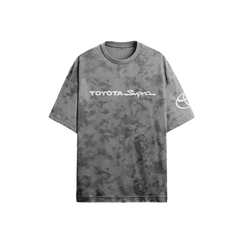 Supra Grey Acid-Wash T-Shirt